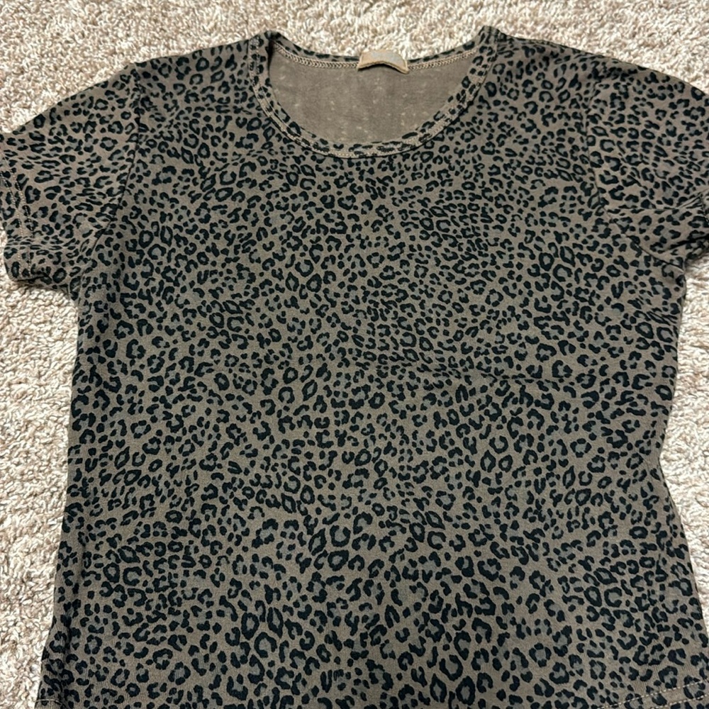 brown cheetah print john galt brandy melville top